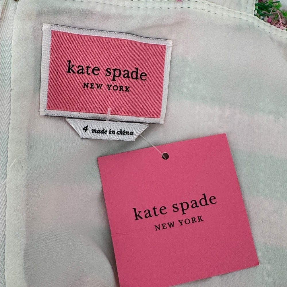 Kate Spade Mainline Plaid Tweed Dress in Peony NWT - Picture 7 of 9